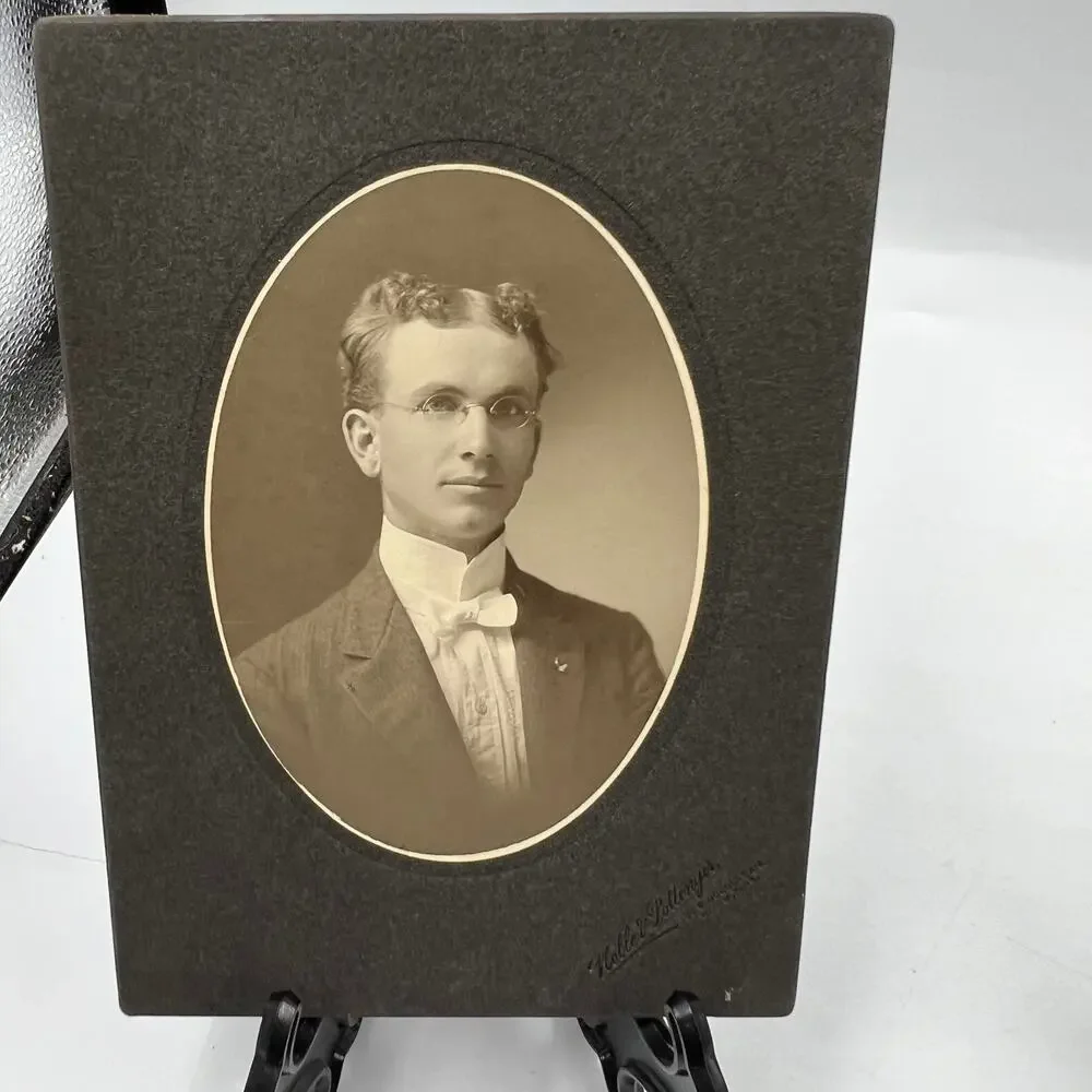 Antique 1800's Mounted‎ Card Stock Photographs Suited Business Men & Priest
